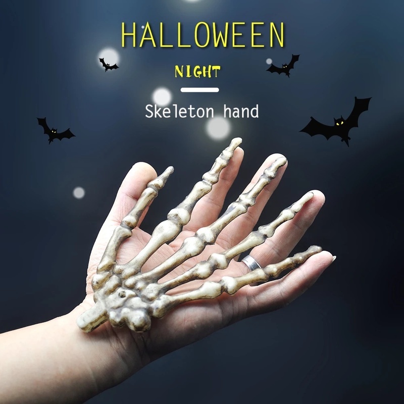 1 Cặp Xương Bàn Tay Giả Trang Trí Halloween