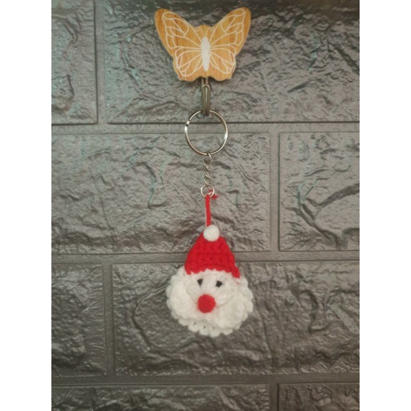 Trang Trí Noel bằng len.Nhiều mẫu. Ảnh chụp thật sản phẩm.Móc khóa Noel.