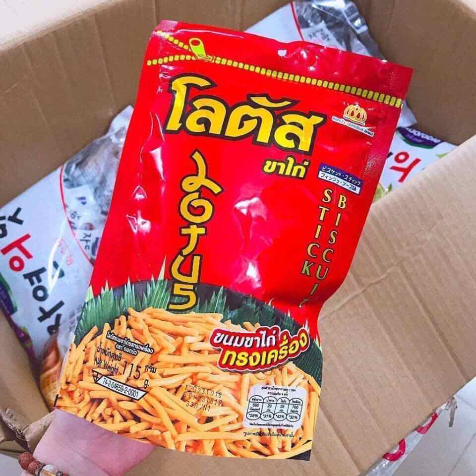 Combo 3 Gói Snack Tăm Thái Bim Bim Que Thái Lan Các Vị