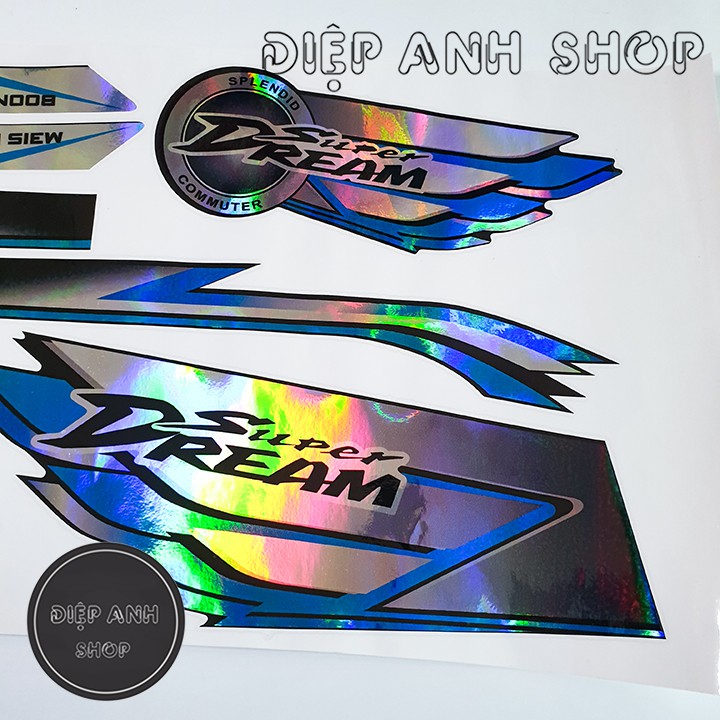 Tem xe Dream 7 màu - Tem chế xe Dream