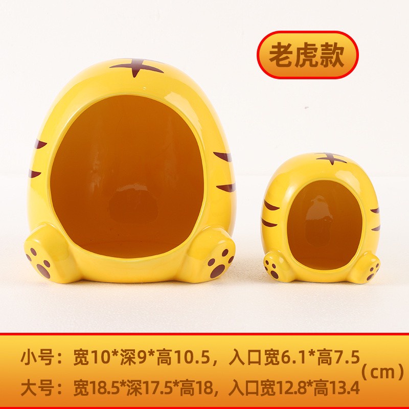 [HOT[ nhà sứ lão hổ 2 size cho hamster, sóc, nhím, chinchila, dumbo,rat,...