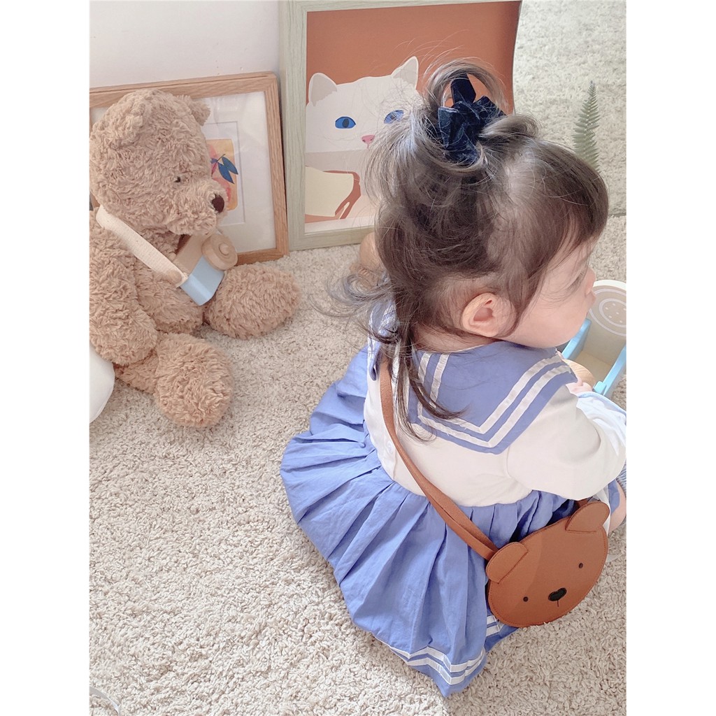 Áo Liền Quần In Hình Trái Tim Đáng Yêu Cho Bé