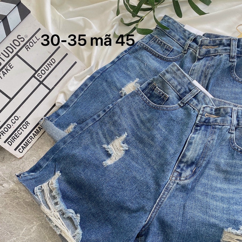 SHORT NGỐ BIGSIZE RÁCH LỚN, QUẦN LỬNG SIZE TO JEANS CAO CẤP ms 45 TCshopJeans