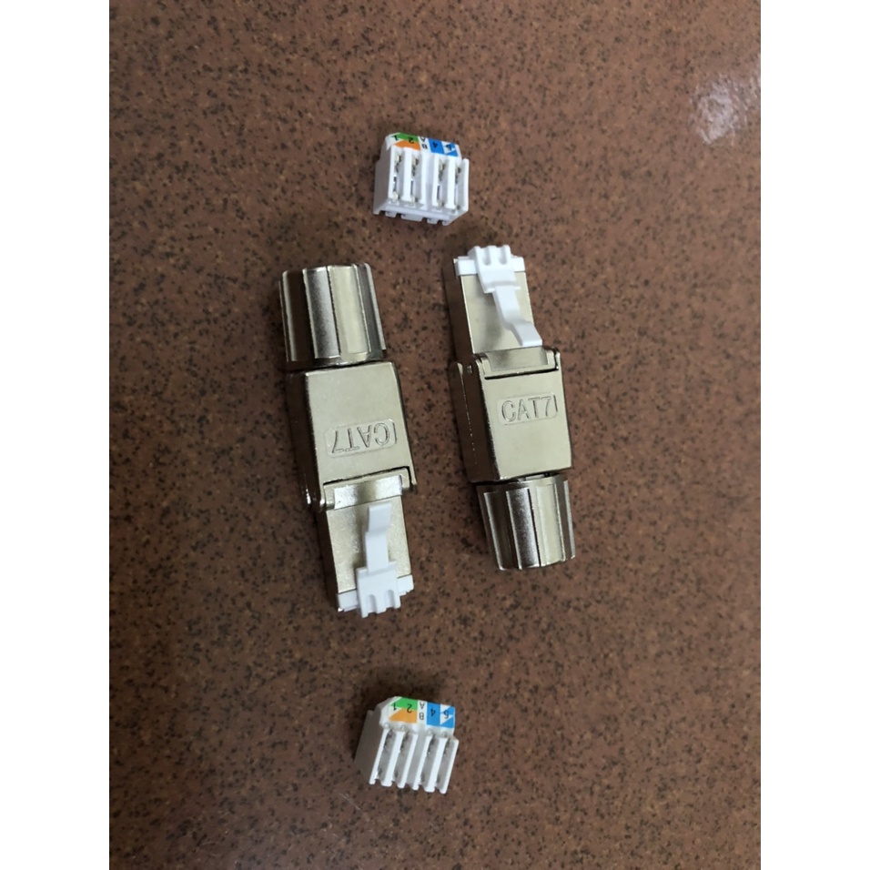 1pc Đầu bấm hạt mạng cat7 không dùng kìm chuẩn POE với cáp cat6/cat6A/cat7/cat8