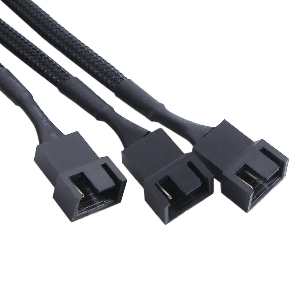 Dây Cáp Nối Dài 4 Pin Chất Lượng Cao Với Quạt Tản Nhiệt PC Kết Nối 1 Điểm 3 Dây Cáp Bo Mạch Chủ
