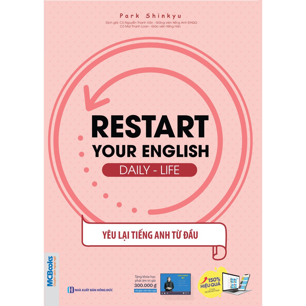 Sách - Restart Your English  - Yêu Lại Tiếng Anh Từ Đầu - Học Kèm App Online