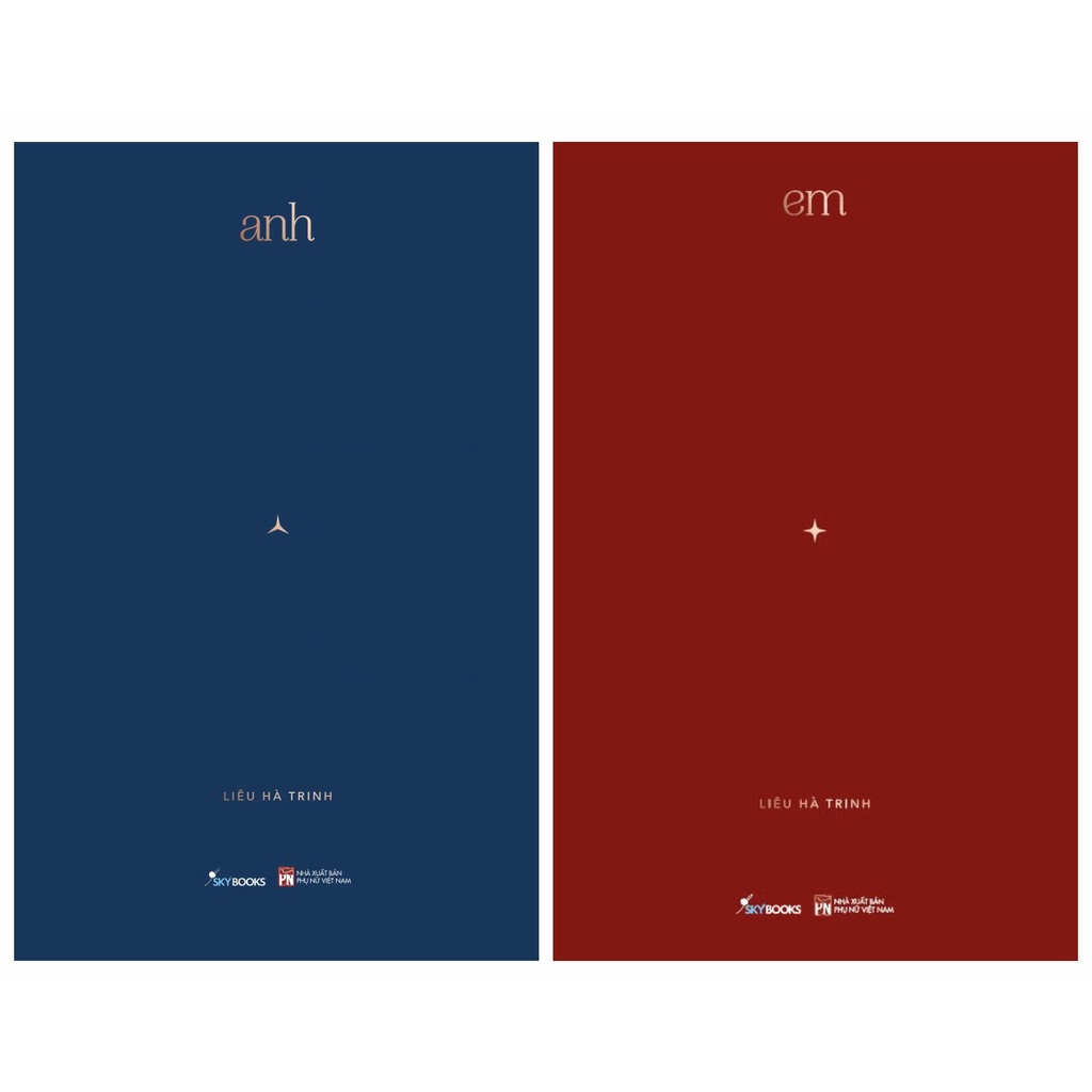 Sách - Combo 2 Quyển: Anh + Em (Bìa Cứng) - Liêu Hà Trinh
