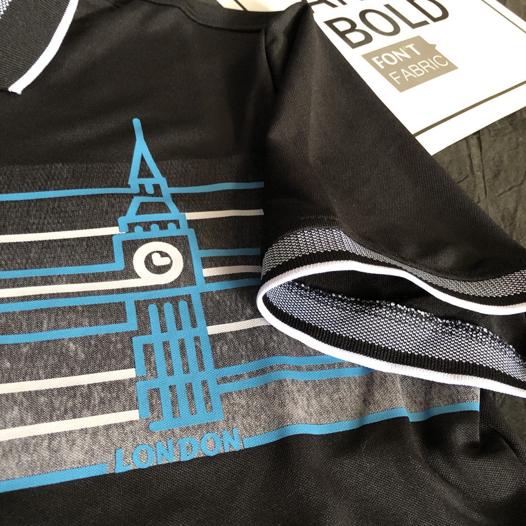 ÁO THUN NAM CỔ BẺ - LONDON