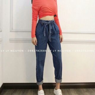 QUẦN BAGGY CỘT NƠ CÁ TÍNH