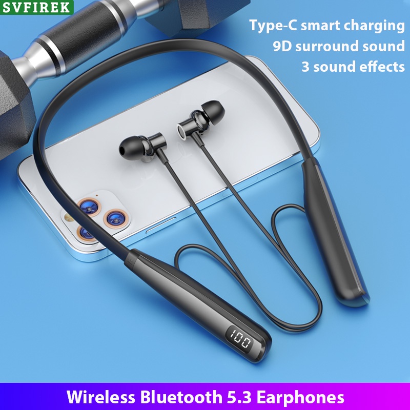 Tai Nghe y10 bluetooth 5.3 80h Đeo Cổ Âm Thanh Sống Động Chất Lượng Cao