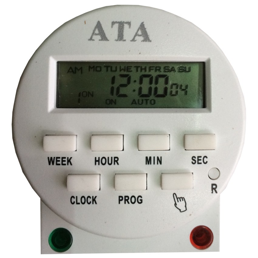 Ổ cắm hẹn giờ tắt mở thiết bị điện kiểu điện từ chỉnh được giây ATA AT-08C