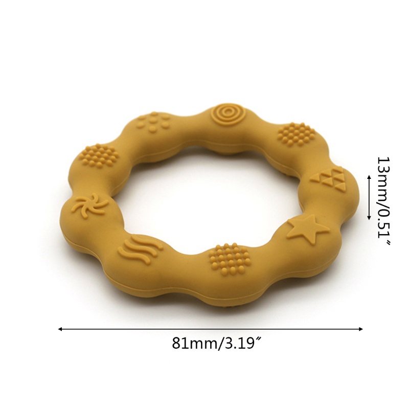 Vòng Đồ Chơi Ngậm Mọc Răng Bằng Silicone Tiện Lợi Dành Cho Bé