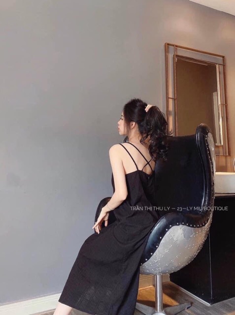 VÁY ĐŨI MAXI ĐAN DÂY LƯNG 3 màu chất xước dáng dài