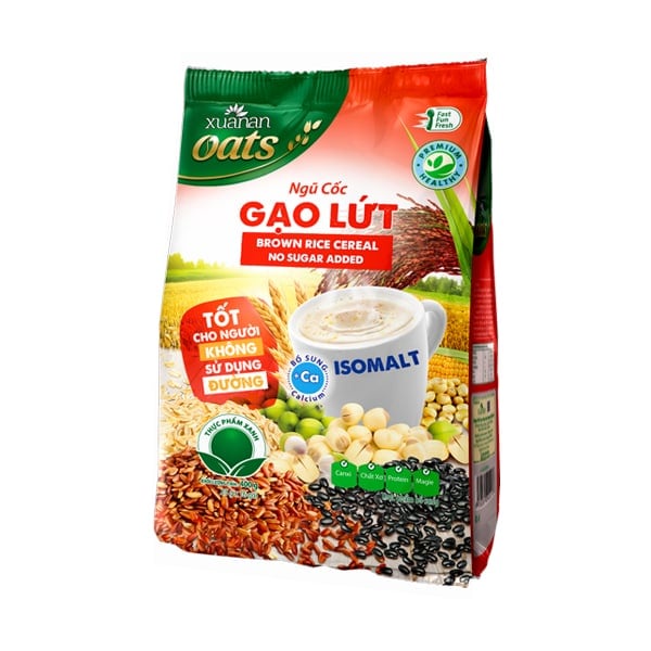 Ngũ cốc gạo lứt không đường thanh lọc cơ thê phù hợp chế độ ăn kiêng giẩm cân - Xuân AN gói 400g