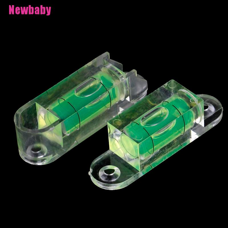[Newbaby] Bong Bóng Acrylic Cấp Độ Vuông Mini Kèm Đinh Vít Tai