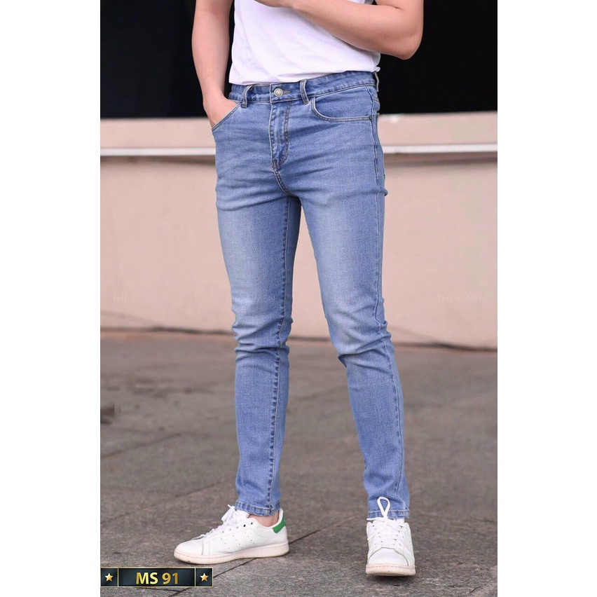 Quần jean nam Xanh cao cấp-chất bò co dãn 4 chiều-from chuẫn thời trang Lady-Hn Store88 Ms 91