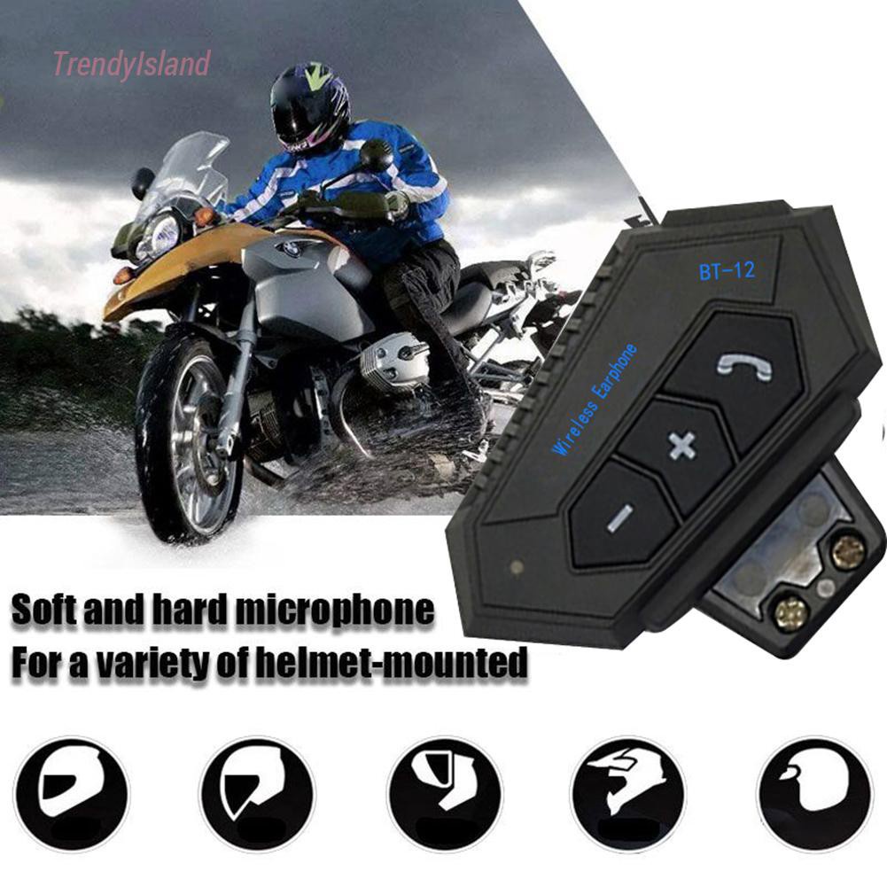 BT4.0 Handsfree Call Music Microphone Headphone Motorcycle Riding Helmet Wireless Bluetooth Headset