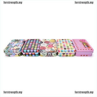 Hộp Thiếc Mini Hình Chữ Nhật In Họa Tiết Dễ Thương