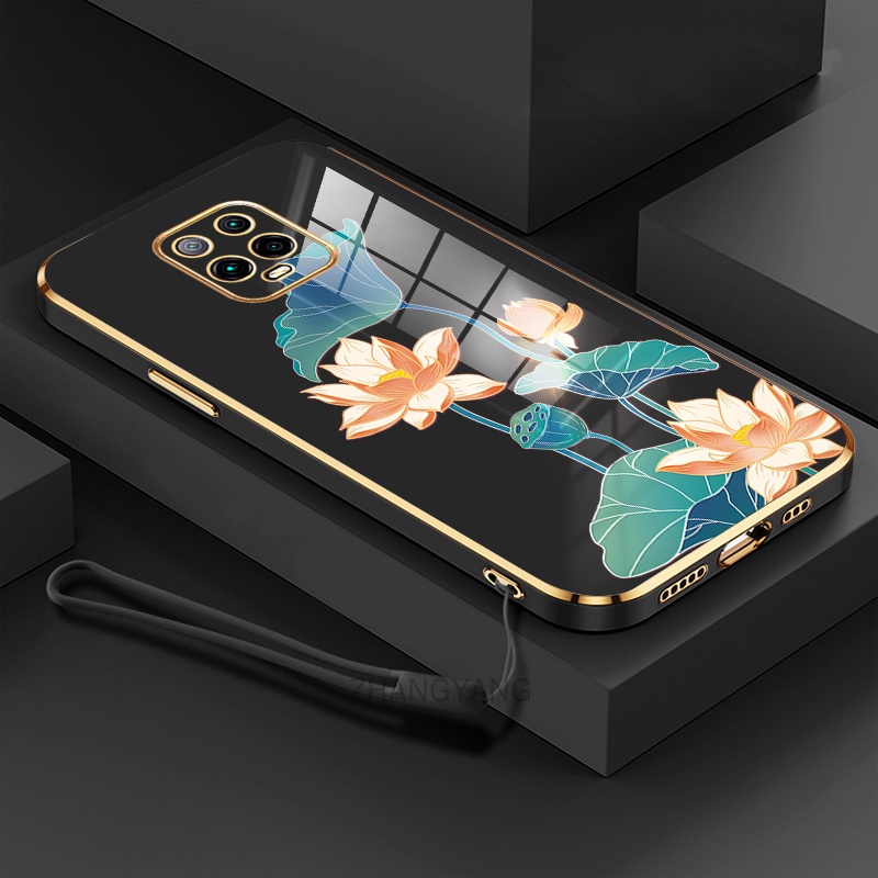 ốp lưng Redmi note 9s Redmi note 9 pro ốp điện thoại Redmi note 9s Redmi note 9 pro Ốp Điện Thoại TPU Dẻo Mạ Màu Họa Tiết Hoa Sen Sang Trọng