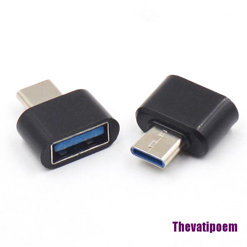 Bộ 2 Đầu Chuyển Đổi Usb Type C Đực Sang Usb 2.0 Cái