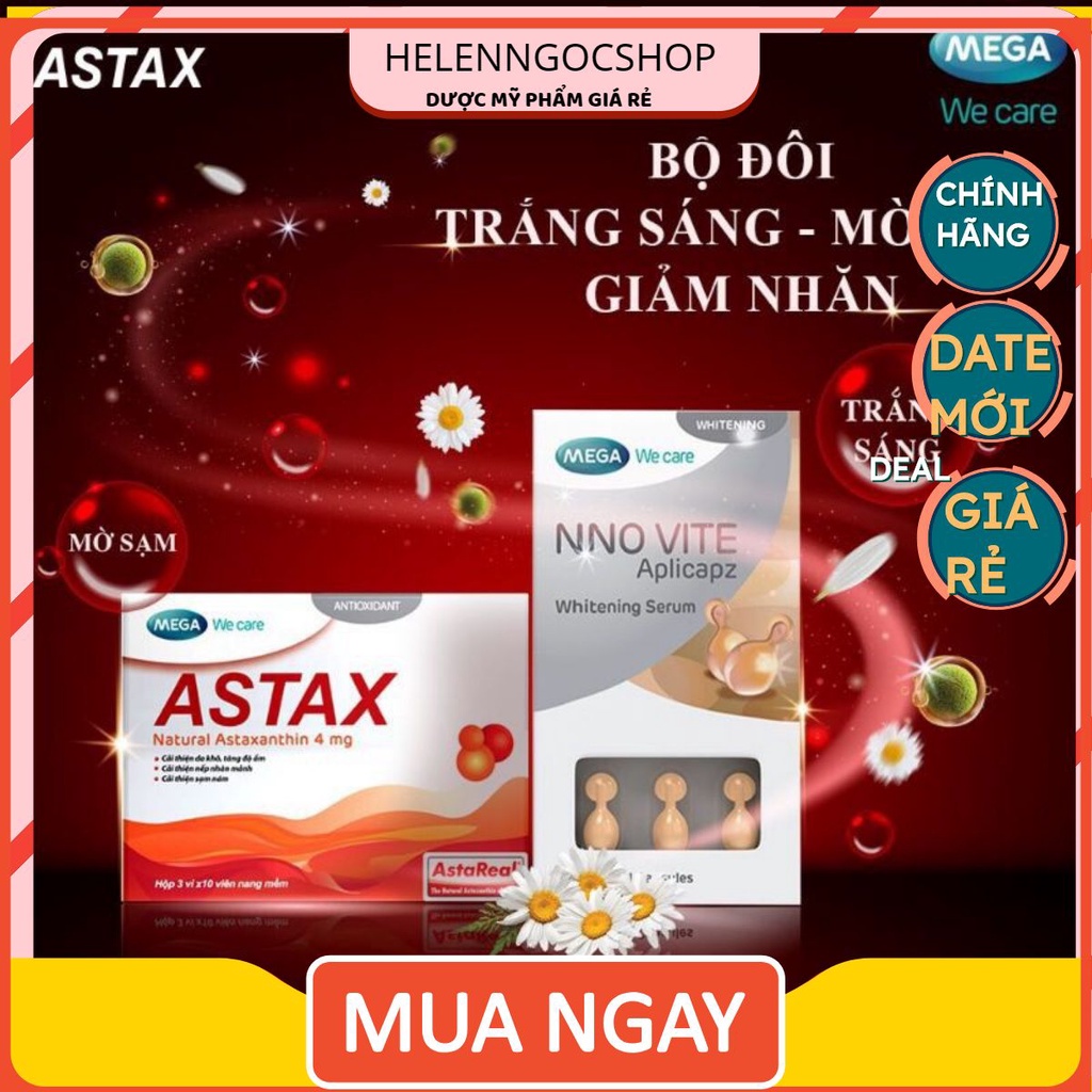 ASTAX MEGA CHÍNH HÃNG viên ngăn ngừa lão hóa cao cấp