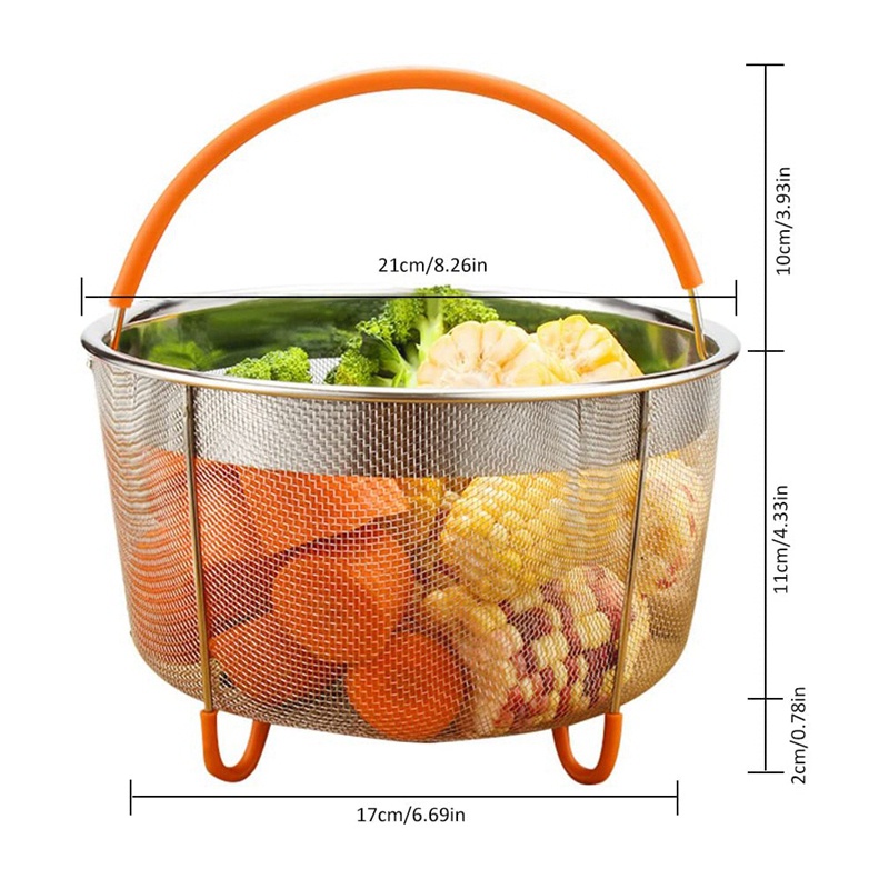 Bộ Nồi Hấp Bằng Thép Không Gỉ 6Qt Cho Nồi Áp Suất Ninja Foodi