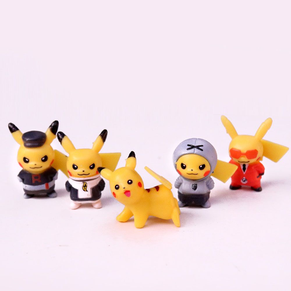 Set 10 mô hình Pikachu mini bằng PVC dễ thương trưng bày trang trí
