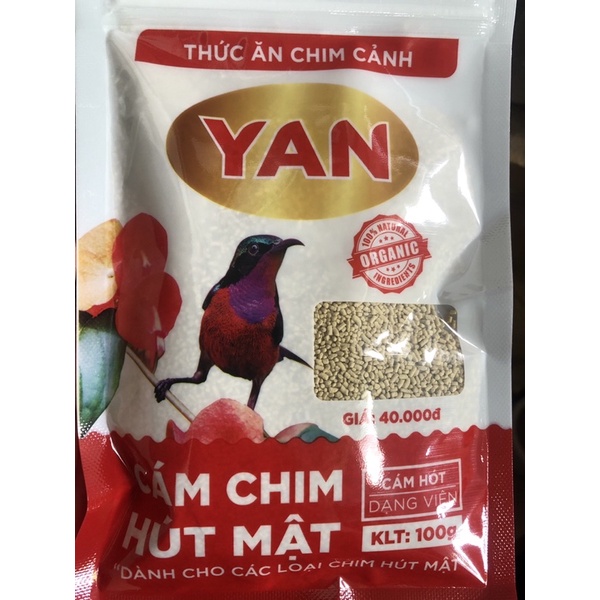 combo 3 gói cám chim hút mật YAN
