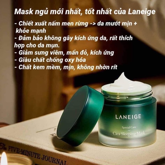 MẶT NẠ NGỦ LANEIGE CICA FULL SIZE ✈️ FREESHIP / AUTH ✈️