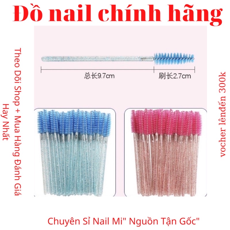 1 cây chổi định hình lông mi,chổi chải mi,mày,trang điểm_sỉ nail mi
