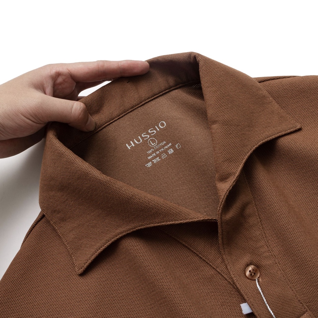 Áo polo nam cao cấp RENO vải cotton Pique, chuẩn form, năng động, thanh lịch - HUSSIO