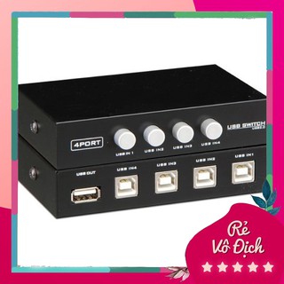 [BLcomputer] Bộ chia máy in 1 ra 4 - Hub máy in 1-4 Có 4 Công Tắc Tiện Lợi