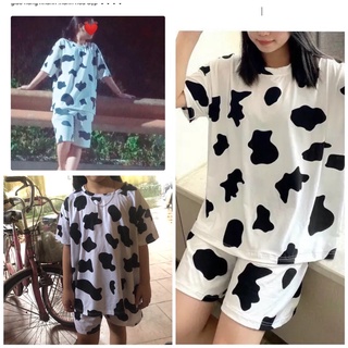 Bộ quần áo con bò sữa cho chị em từ 30-45kg