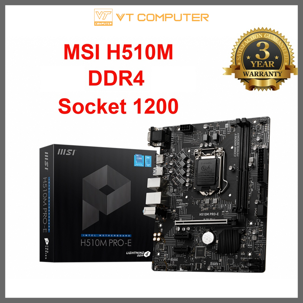 Bo Mạch Chủ MSI / H510M / DDR4 / Socket 1200 / Bảo Hành 36 Tháng
