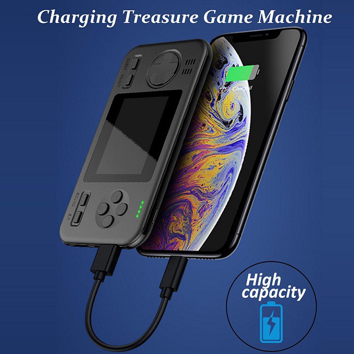 Máy Chơi Game  Kiêm Sạc Dự Phòng 416 Trò Chơi 2 Trong 1 Pin 8000mAh