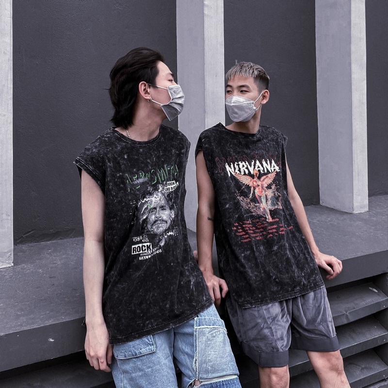 Áo TANKTOP chất liệu vải wash cực xịn form unisex