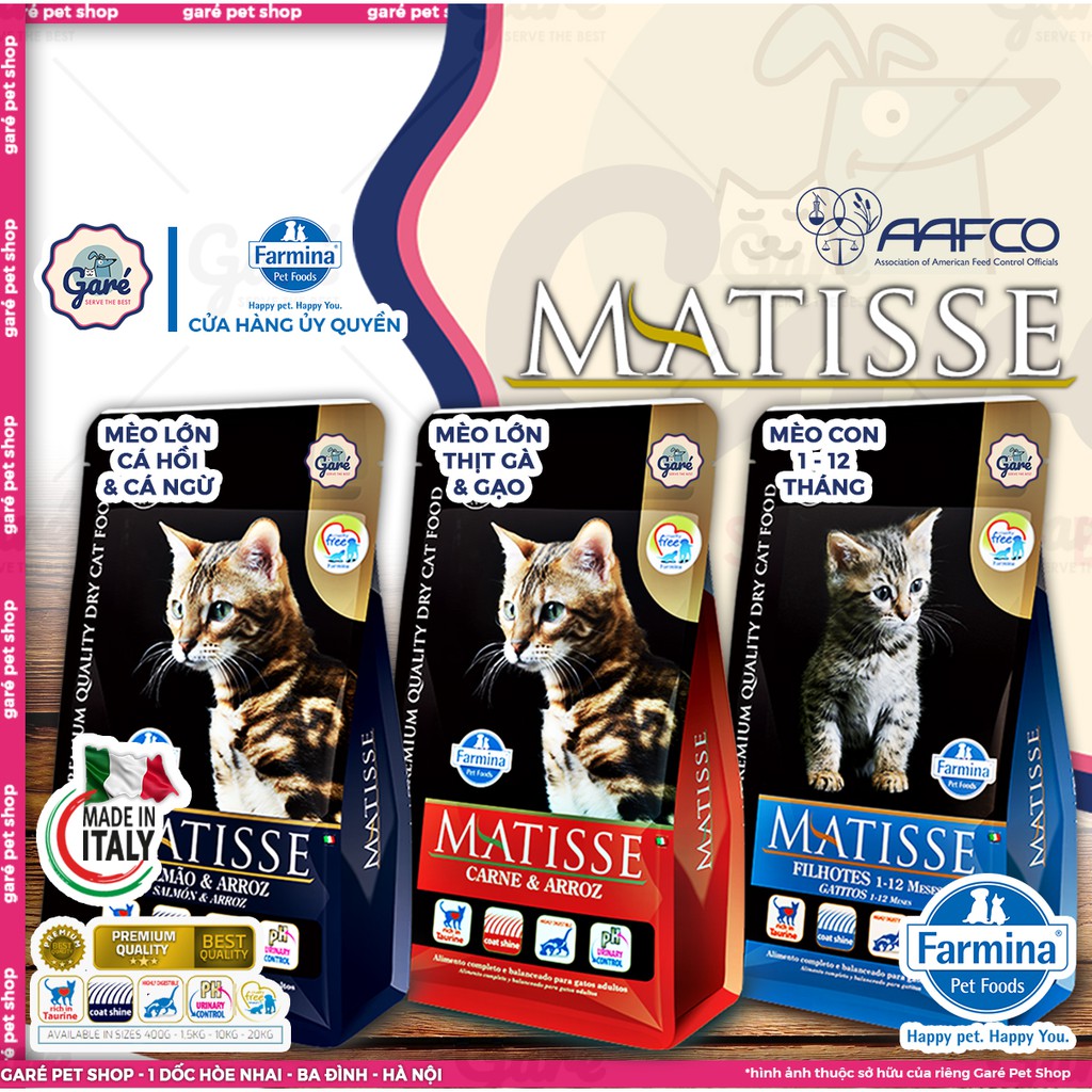 [Mã 99FMCGSALE giảm 8% đơn 500K] 1kg - Hạt Matisse Indoor, Kitten dành cho Mèo - Farmina Matisse Indoor, Kitten Cat Food