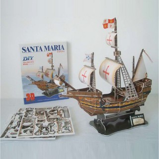Đồ Chơi Lắp Ráp Giấy 3D Mô Hình Thuyền Chiến