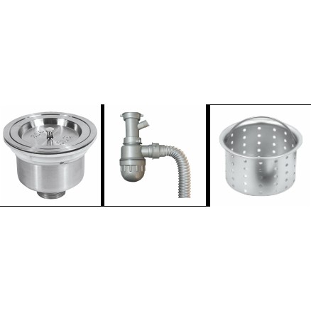 XI PHÔNG ỐNG XẢ CHẬU RỬA BÁT 1 HỐ BẦU phi 110 INOX Cao Cấp