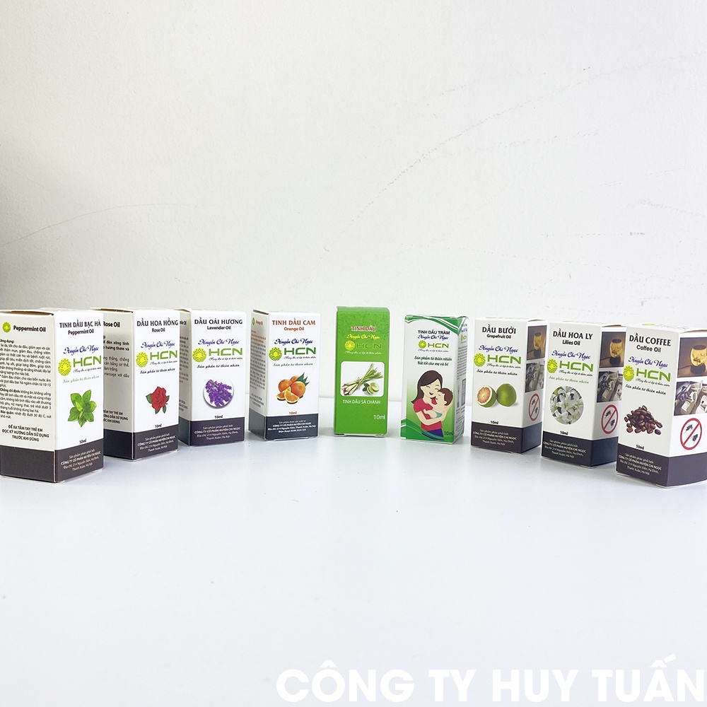 Tinh dầu thiên nhiên Huyền Chi Ngọc 11 mùi hương lọ 10ml