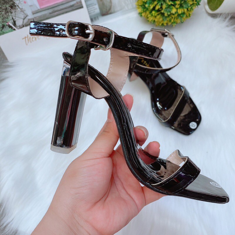 [SẴN HÀNG] BÁN SỈ GIÀY SANDAL CAO GÓT QUAI MẢNH GÓT SƠN TRONG 9p DA BÓNG CAO CẤP CỰC ĐẸP