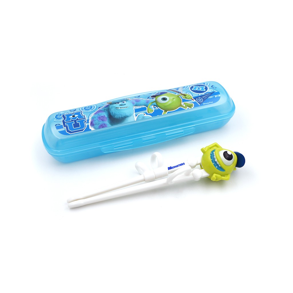 Đũa tập ăn 3D Elsa, Cars, Mickey...-Disney kèm hộp đựng cho bé