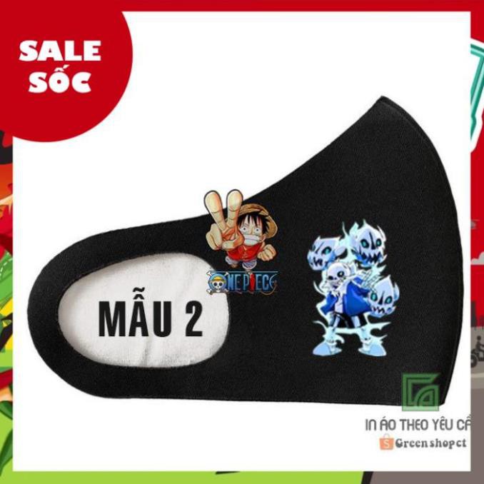 [SALE SỐC] Khẩu Trang In Hình Sans Undertale 3V | BigBuy360 - bigbuy360.vn
