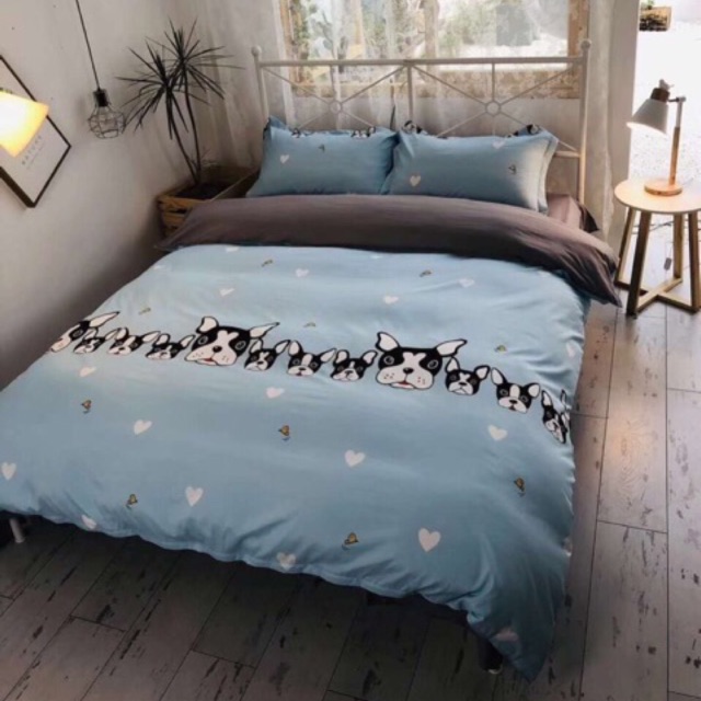 Bộ chăn ga gối cotton poly 4 món