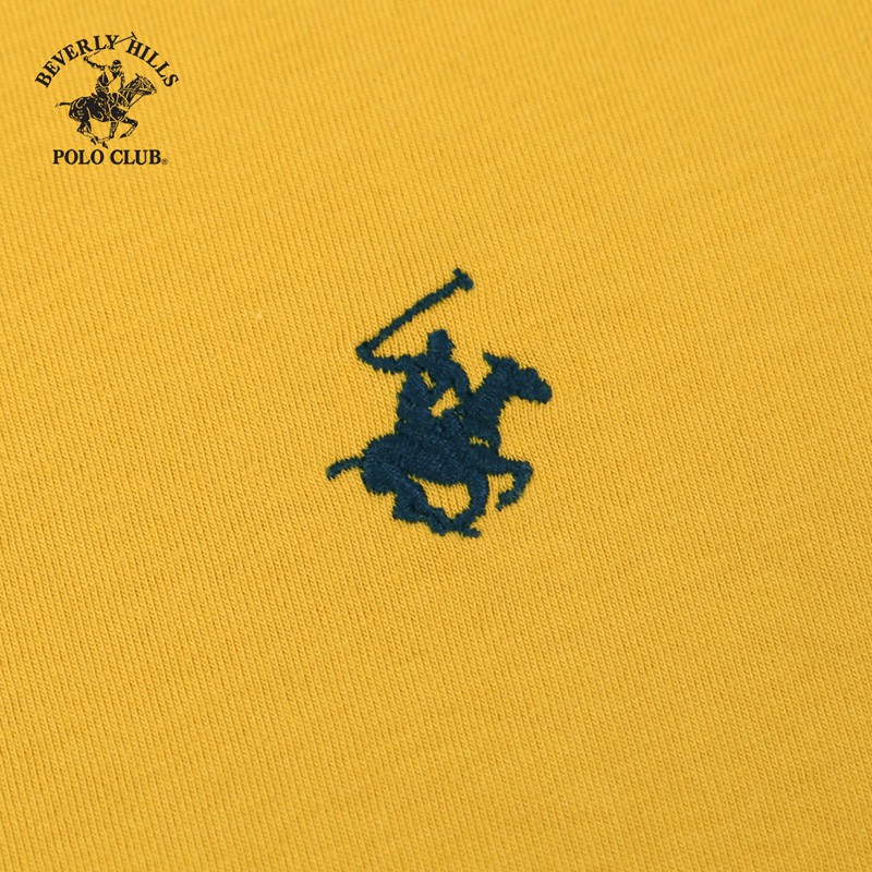 Beverly Hills Polo Club - Áo thun Ngắn tay Nam Slimfit Vàng đậm DY- BHPC TSMSSS20TL058