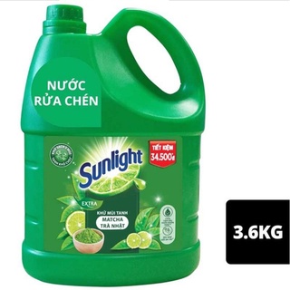 Nước rửa chén trà xanh Sunlight 5lit