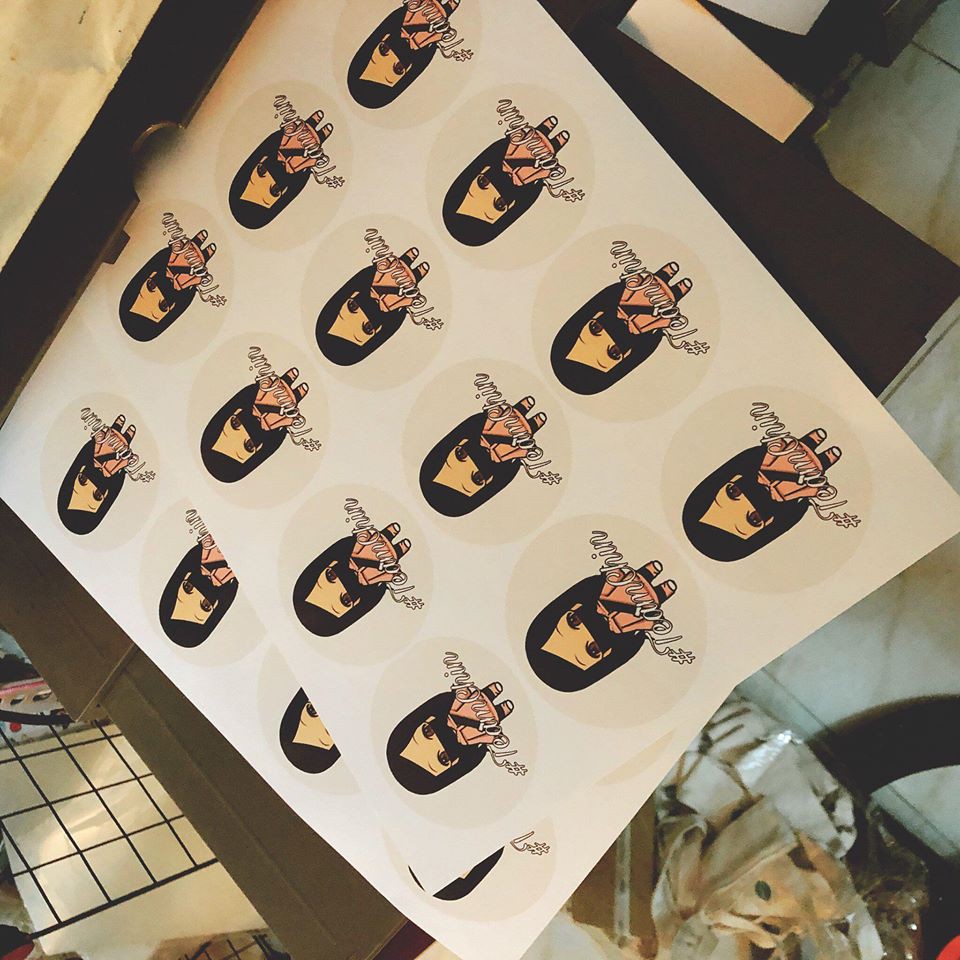 20 tờ nhãn dán/Sticker in theo yêu cầu (Tự cắt)