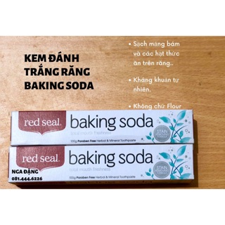 Kem đánh răng Baking Soda Trắng Răng Read seal
