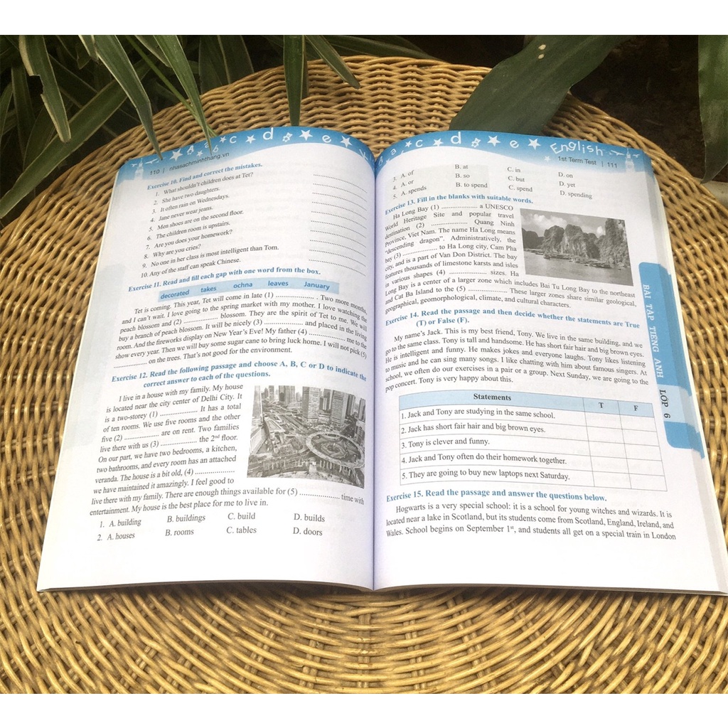 Sách- Bài tập tiếng Anh lớp 6 (Sách màu)- không đáp án