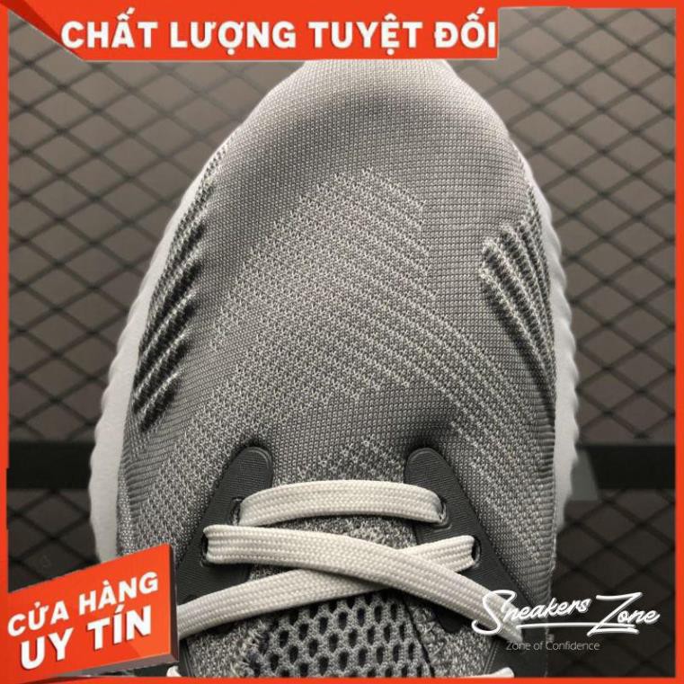 (FREE SHIP + HỘP + QUÀ) Giày thể thao sneaker nam nữ ALPHABOUNCE Beyond 2018 Grey White Red Xám đế trắng đỏ